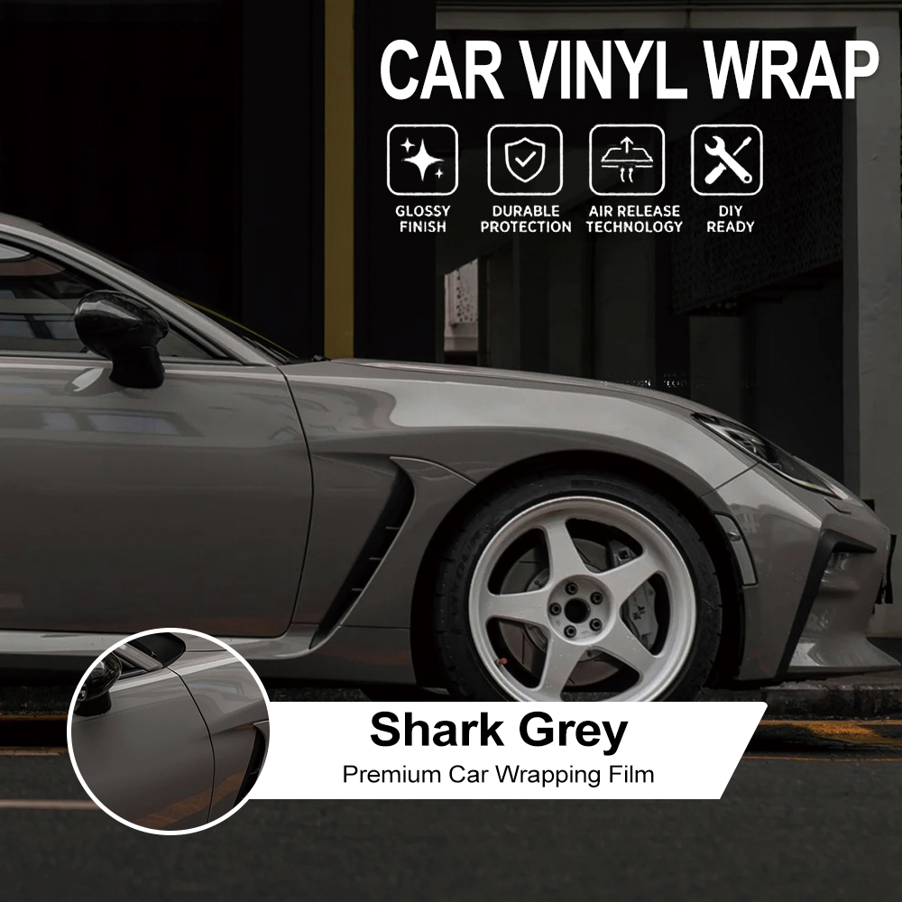 Premium Shark Grey Car Vinyl W – Air Bubble Remover recenzja i cena