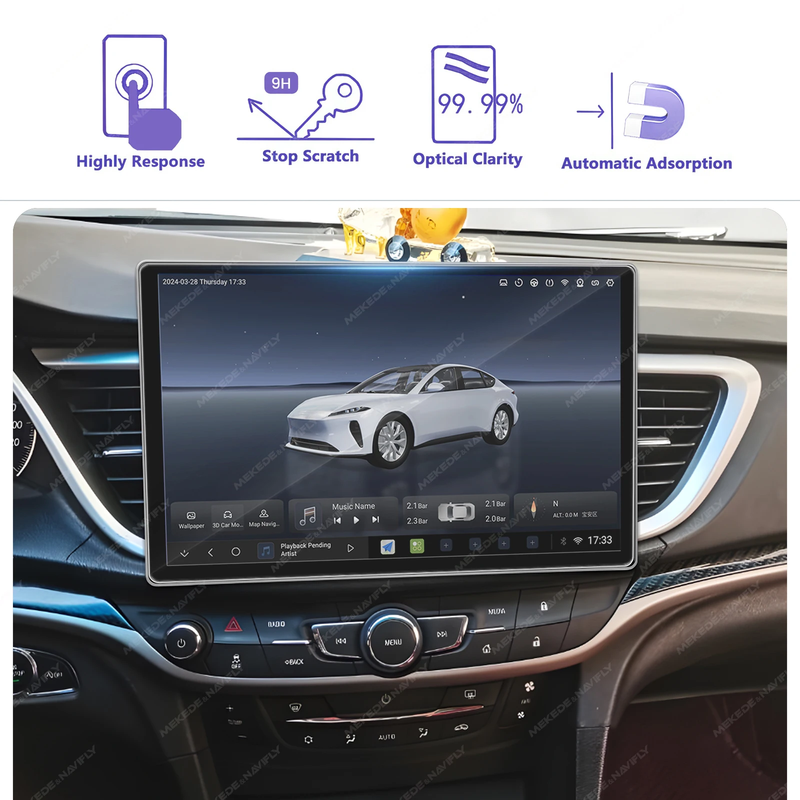 For 11.5 13 Inch Radio Tempere – Glass Protector Auto recenzja i cena